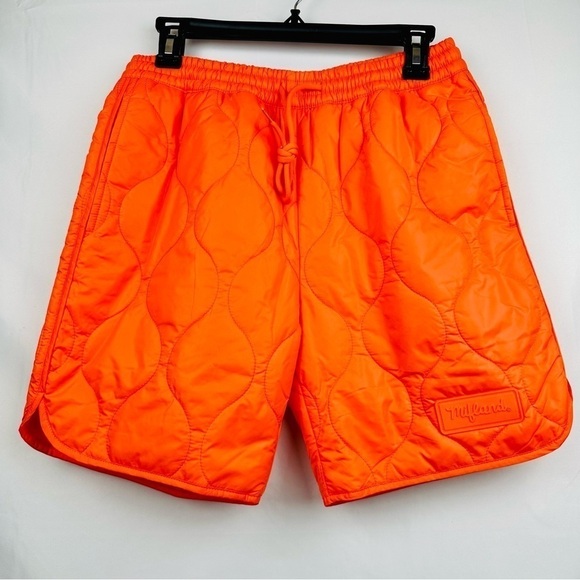 Mifland Quilted Shorts LE Bright Orange - Size XS - NWOT - Picture 3 of 12